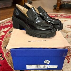 Stuart Weitzman Black Women's Soho Loafers
